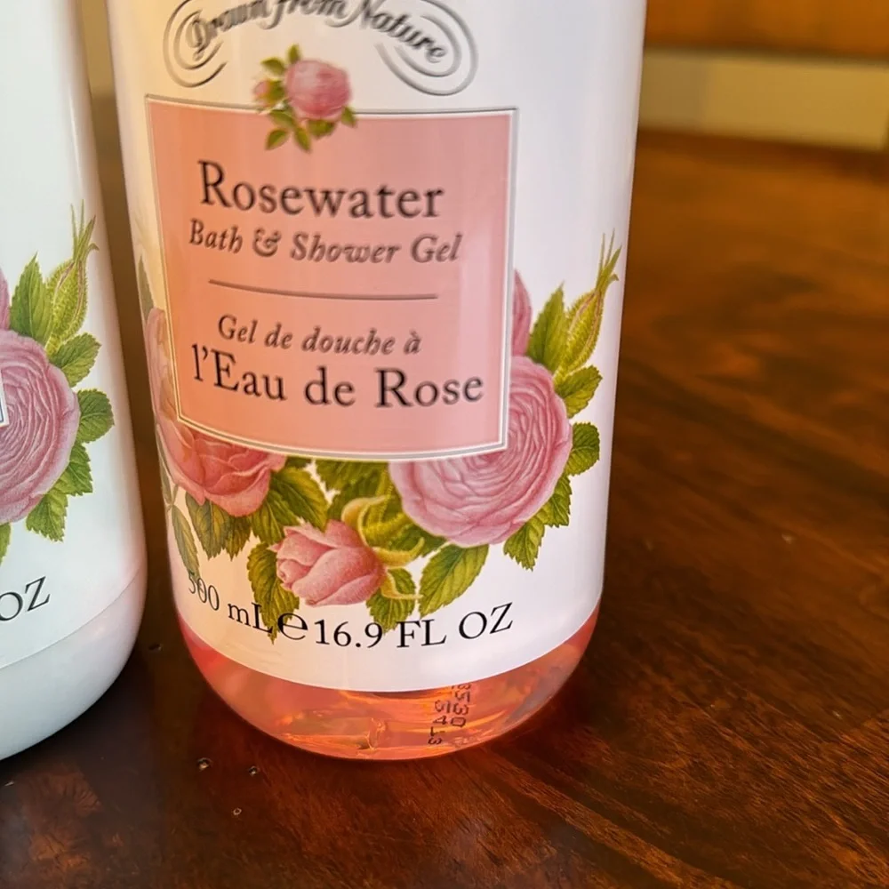 New! Crabtree and Evelyn rosewater shower gel and lotion set